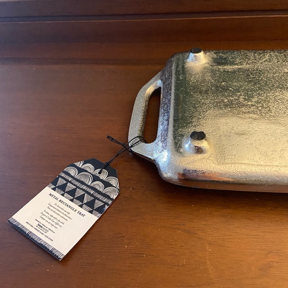 Home Essentials Half Engraved Silver Tray - Picture 12 of 14